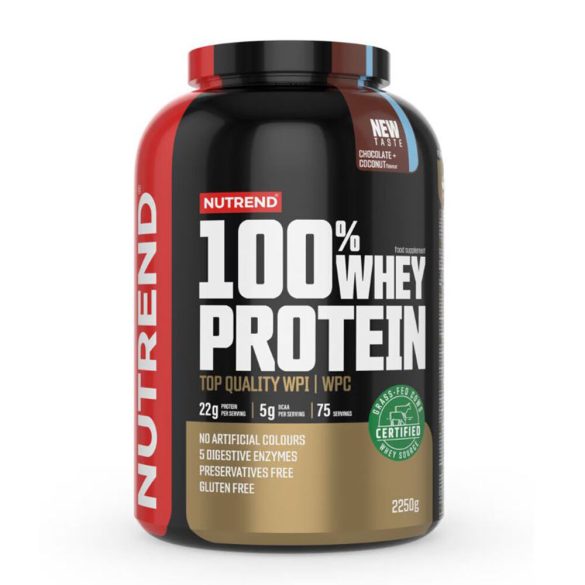 Nutrend 100% Whey Protein 2250g  - Chocolate + Coconut 