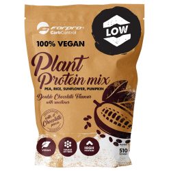   Forpro 100% Vegan Plant Protein Mix 510 g - Double Chocolate  + AJÁNDÉK  Vegetable Chips 50 g 2023.11.22. 5999104001752