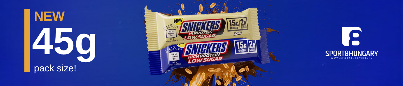 NEW 45g pack size! – Snickers High Protein Low Sugar