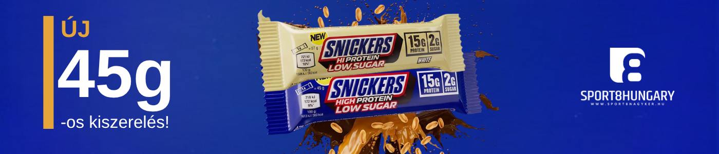 Új 45g-os kiszerelés! – Snickers High Protein Low Sugar