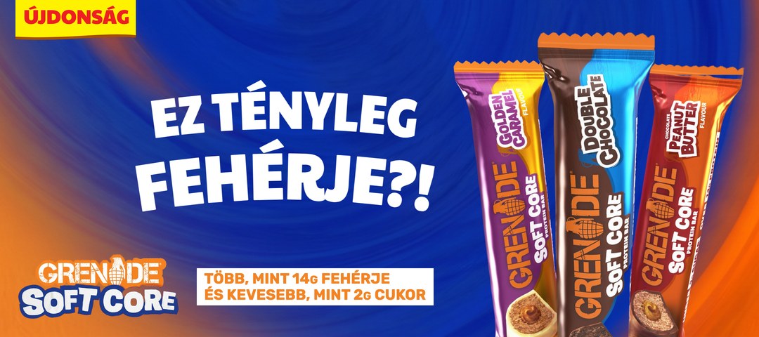 GRENADE Soft Core fehérjeszelet – újdonság