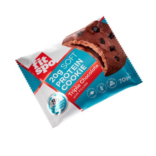 FITSPO Protein Collagen Cookie 70g Triple Chocolate