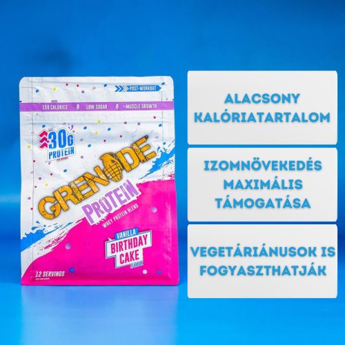 GRENADE protein powder 480g birthday cake