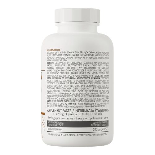 OstroVit Chromium (Króm) 200 µg – 200 tabletta