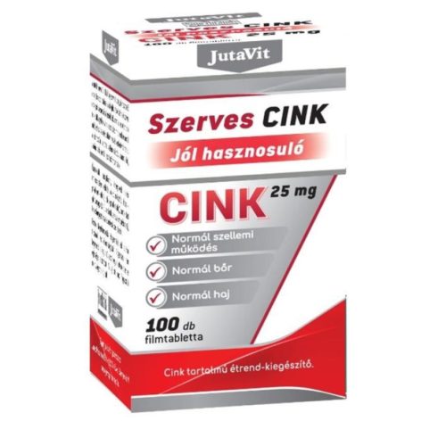 JutaVit Szerves Cink 100 tabletta