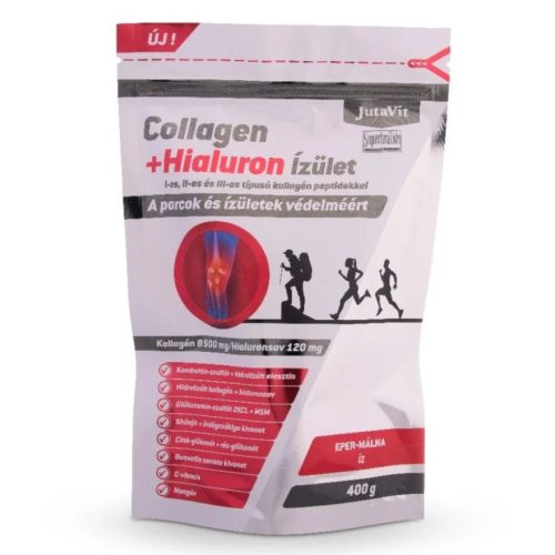 JutaVit Collagen+Hialuron ÍZÜLET Eper-Málna 400g