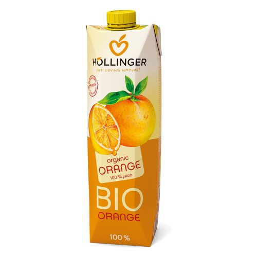 Höllinger BIO Narancs ivólé 100%, 1L, tetrapack