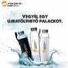 FORPRO Glass Bottle-Black 500ml Üvegkulacs-fekete