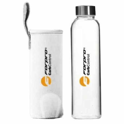 FORPRO Glass Bottle-White 500ml Üvegkulacs-fehér