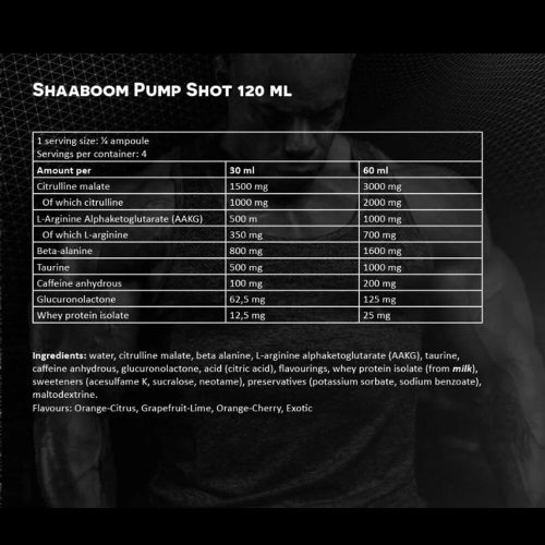 KEVIN LEVRONE SHAABOOM PUMP JUICE SHOT 120ml Exotic