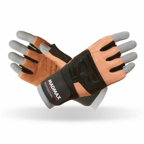 MADMAX Professional Natural Brown Csuklószorítós Kesztyű M