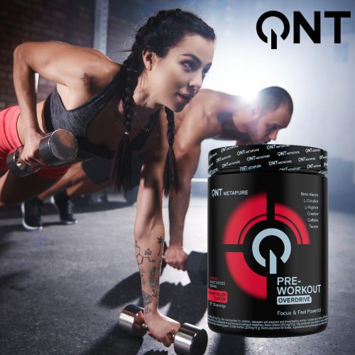 Qnt pre workout overdrive raspberry killer 390 g