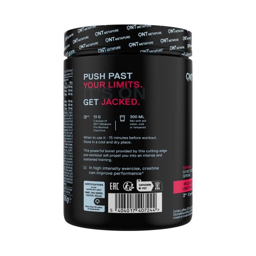 Qnt pre workout overdrive wild cherry lime 390 g