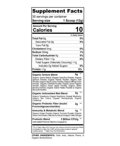 GASPARI Proven Green & Reds 360g Strawberry Lemonade