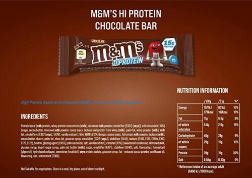 M&M's Protein Chocolate Bar 51g (12)