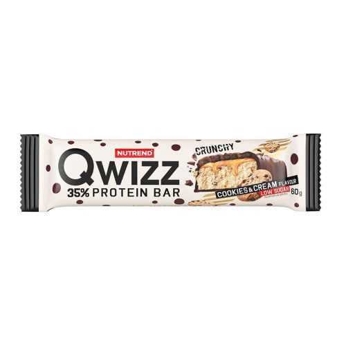 NUTREND QWIZZ Protein Bar 60g Cookies&Cream (12pcs)