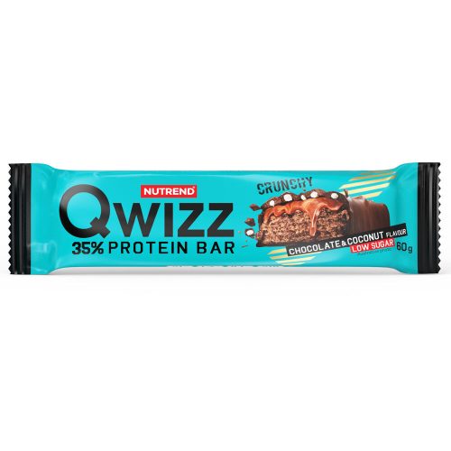 NUTREND QWIZZ Protein Bar 60g Chocolate+Coconut (12pcs)