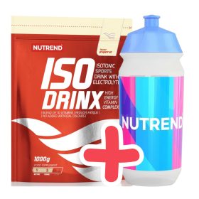   NUTREND Isodrinx 1000g GrapeFruit + AJÁNDÉK NUTREND Sport Bottle 500ml White Blue/Pink Print