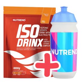   NUTREND Isodrinx 1000g Orange + AJÁNDÉK NUTREND Sport Bottle 500ml White Blue/Pink Print
