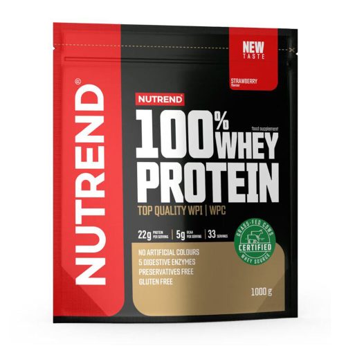 NUTREND 100% Whey Protein 1000g Strawberry