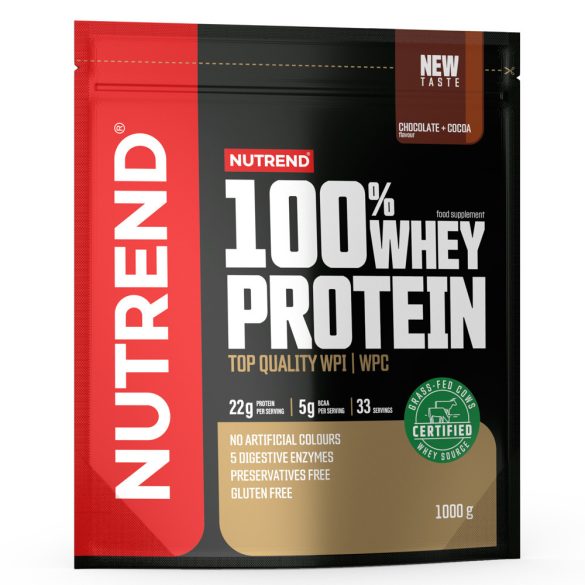 Nutrend 100% Whey Protein 1000g - Kiwi + Banana