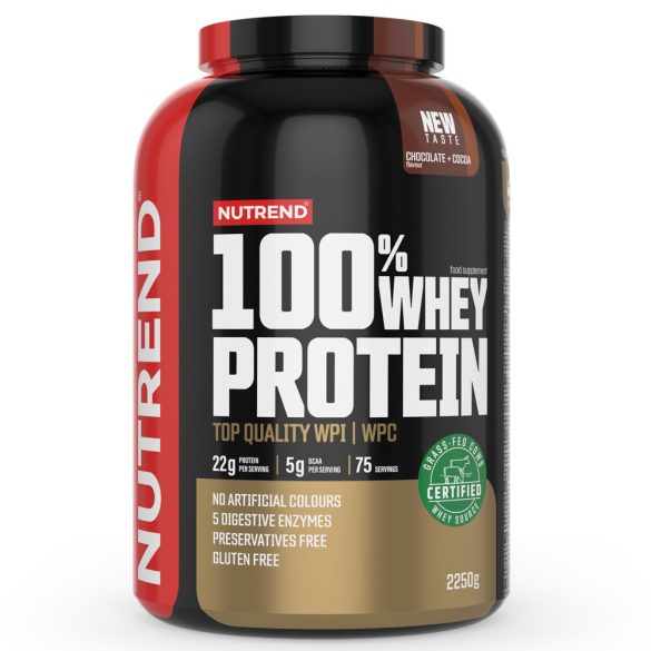 Nutrend 100% Whey Protein 2250g  - White chocolate + Coconut
