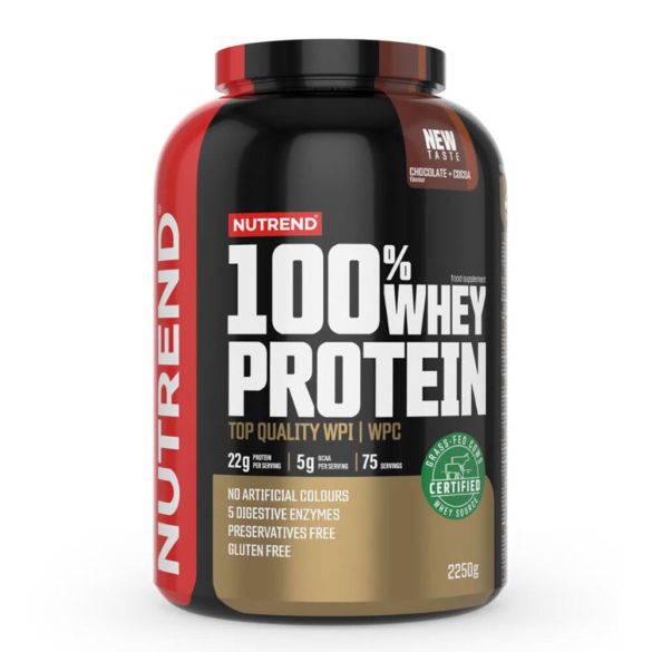 Nutrend 100% Whey Protein 2250g  - Chocolate - Cocoa