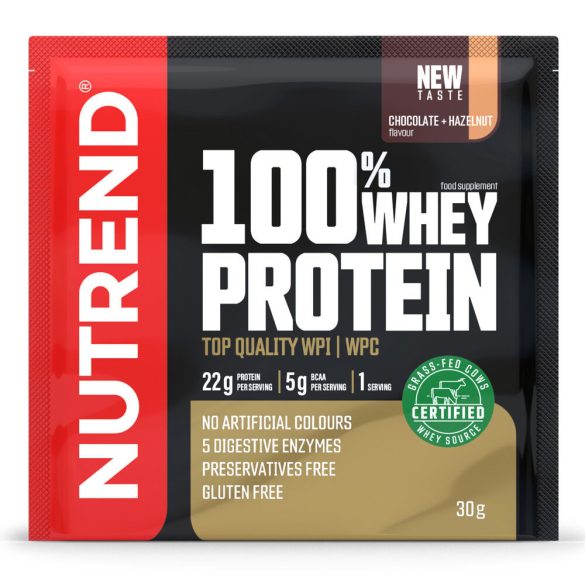 Nutrend 100% Whey Protein 30g - Chocolate + Hazelnut