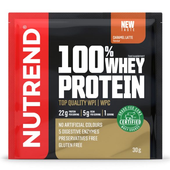 Nutrend 100% Whey Protein 30g - Caramel Latte