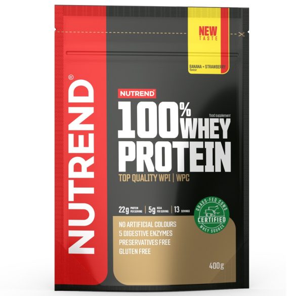 Nutrend 100% Whey Protein 400g - Banana+Strawberry