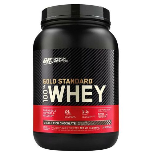 Optimum Nutrition Gold Standard 100% Whey 908g (2lb) Double Rich Chocolate