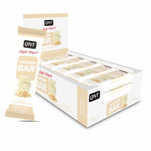 QNT Light Digest Bars 55g Peanut White (15db/doboz)
