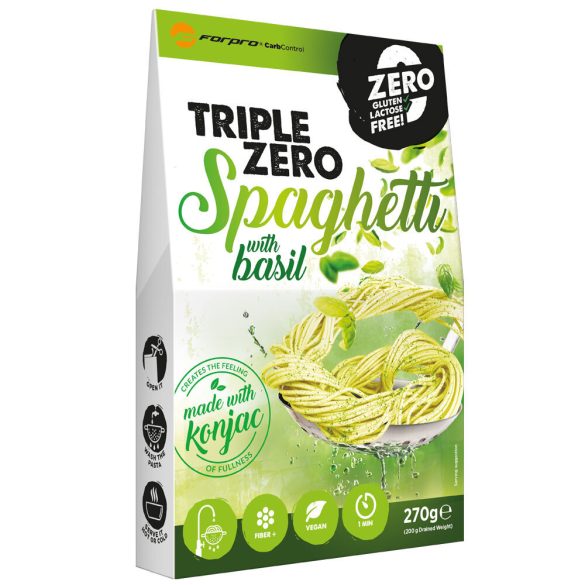 Forpro Triple Zero Pasta - Spaghetti with basil Lejárat: 2023.03.09. 5999104000434