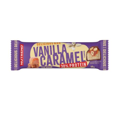 Nutrend DELICIOUS BAR, 50 g, vanilla+caramel