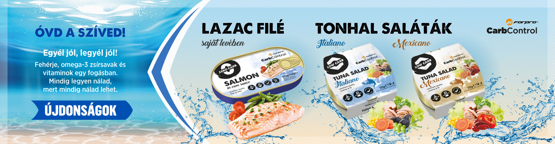Forpro lazac és tonhal termékek 